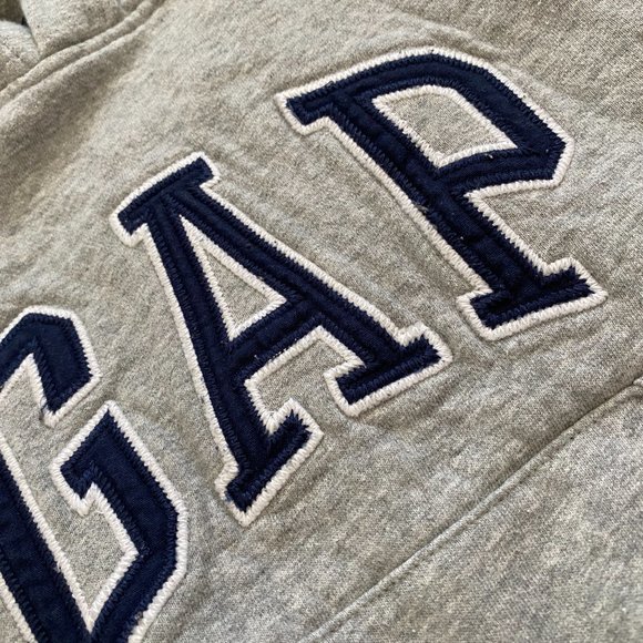 Kid's Grey Signature Gap Hoodie - Picture 5 of 7